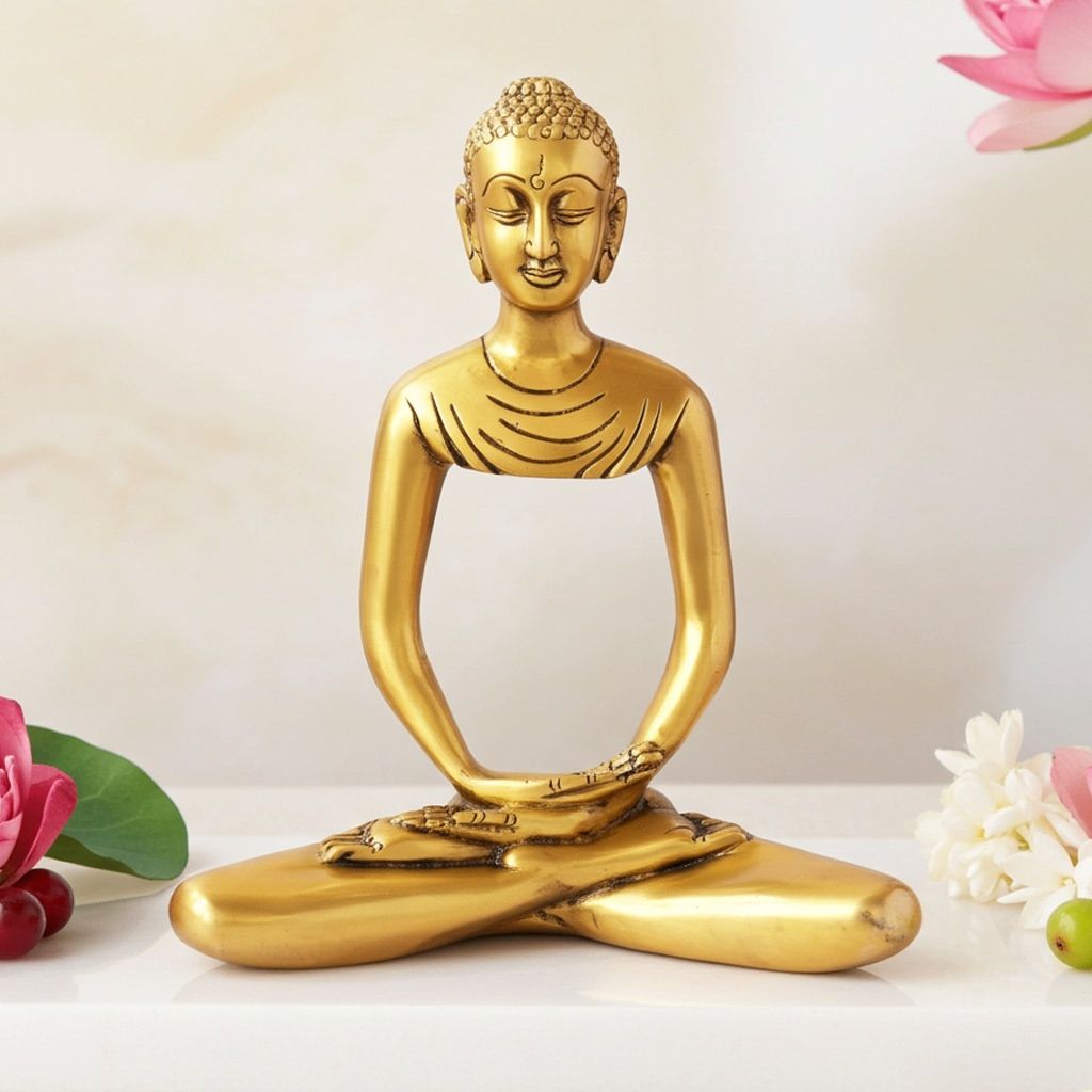 Brass Invisible Buddha Statue - Unique Artistic Showpiece, Height : 10 Inch (BSMAS1117 A)