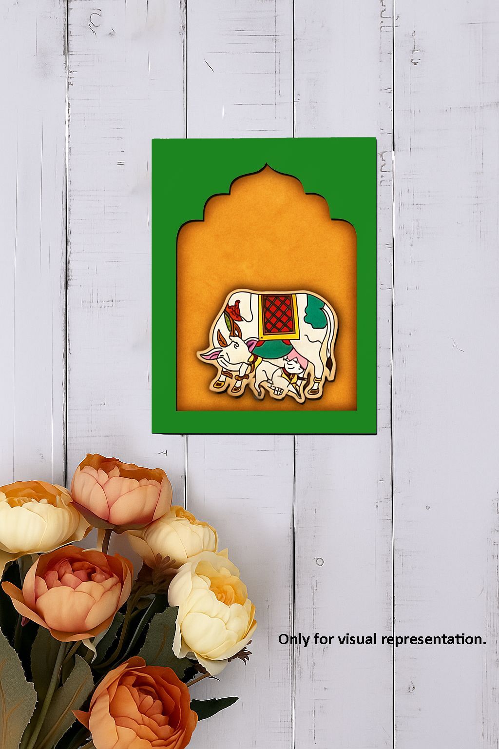 Dbeautify's MDF Cow with Calf Wall Hanging