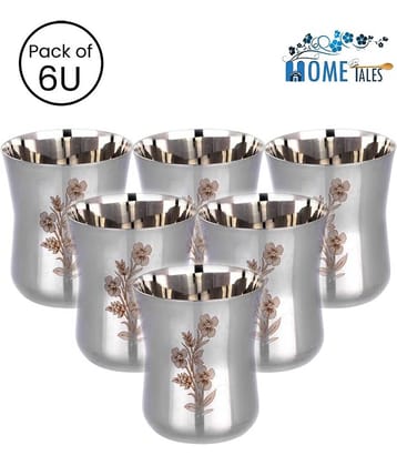 NGA Stainless Steel Tumblers for Kitchen Serving, Pack of 6 U, 300 ml per unit