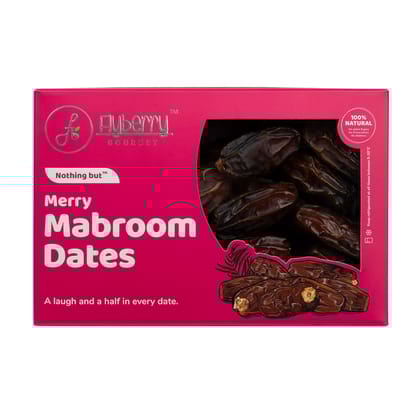 Flyberry Gourmet Mabroom Dates (Khajoor/Khajur) 800g | 100% Natural | Rich in Calcium, Iron and Potassium | Instant Energy