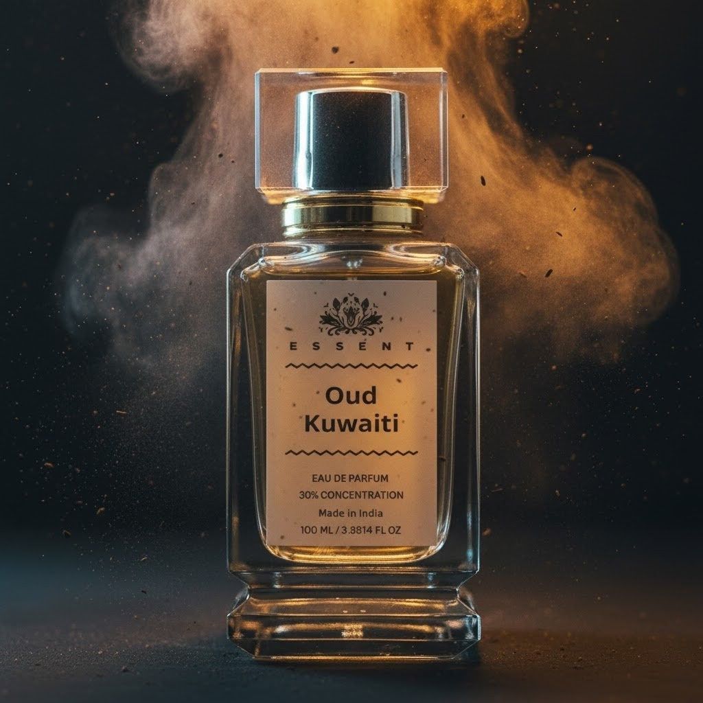 Essent Perfumes Oud Kuwaiti Eau de Parfum (EDP) – Rich Oud Woody Long Lasting Perfume – Unisex Fragrance