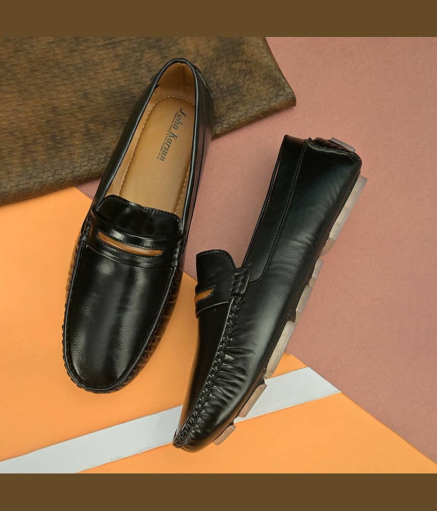 John Karsun Black Loafers
