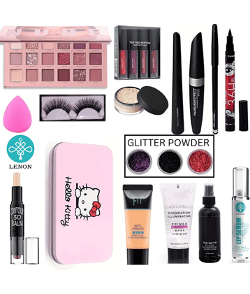 Lenon Makeup Kit ( Daily use 14 item Makeup Combo )