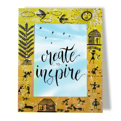 Warli Painting on Frame DIY Kit by Penkraft