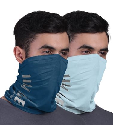 FREECULTR Unisex Bamboo Bandana, Anti Microbial Super Soft & Comfort Fit, Breathable Multipurpose Headband, Face Mask for Dust Protection and Sun - Printed Pack of 2-Chalk Blue,Sapphire Blue FREECULTR Unisex Bamboo Bandana, Anti Microbial Super Soft & Comfort Fit, Breathable Multipurpose Headband, Face Mask for Dust Protection and Sun - Printed Pack of 2-Chalk Blue,Sapphire Blue