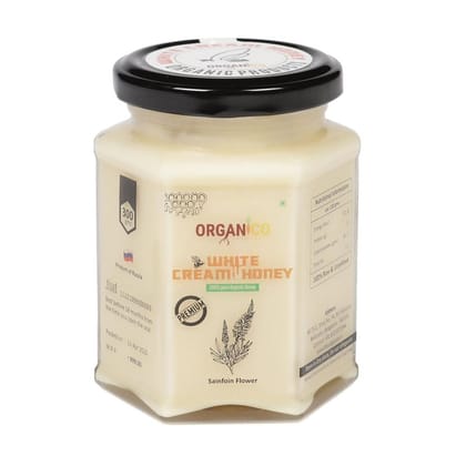 Organico White Cream Honey 300 Gms