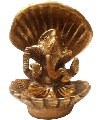 Spherulemuster - Aluminium Lord Ganesha 9 cm Idol