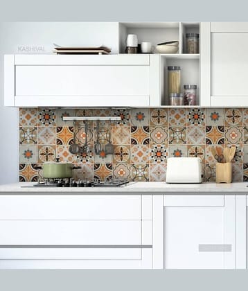 Sekhmet Multicolor Wallpaper (60 x 200) cm (Pack of 1)