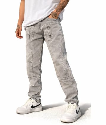 Styzon Regular Fit Solid Men's Jeans - Grey ( Pack of 1 )