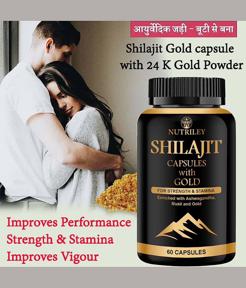 Nutriley Shilajit Capsule, Shilajeet, Extra Power Capsule, Sex Stamina, Sex Power, 60 Capsule
