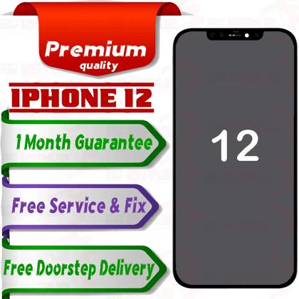 Apple iPhone 12  (display glass combo folder) Mobile Display LCD Screen With Touch.Black
