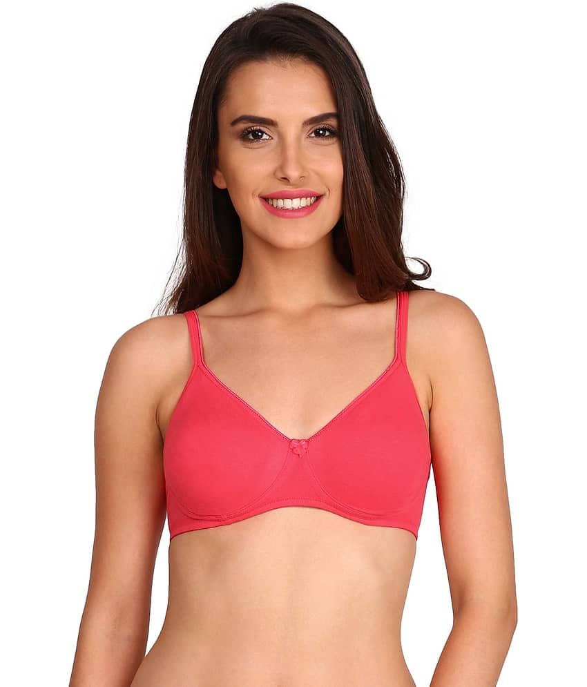 Jockey Cotton Lycra Shaping Bra - Pink