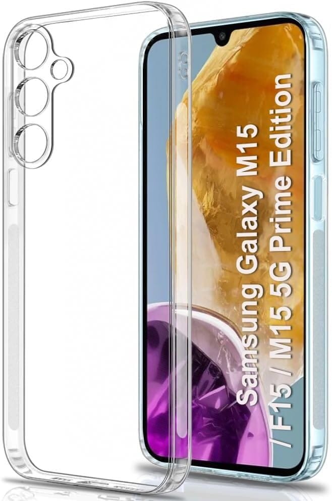 PLUGTECH TPU Ultra Hybrid Clear Camera Protection Back Cover Case for Samsung F15 5G,Samsung M15 5G