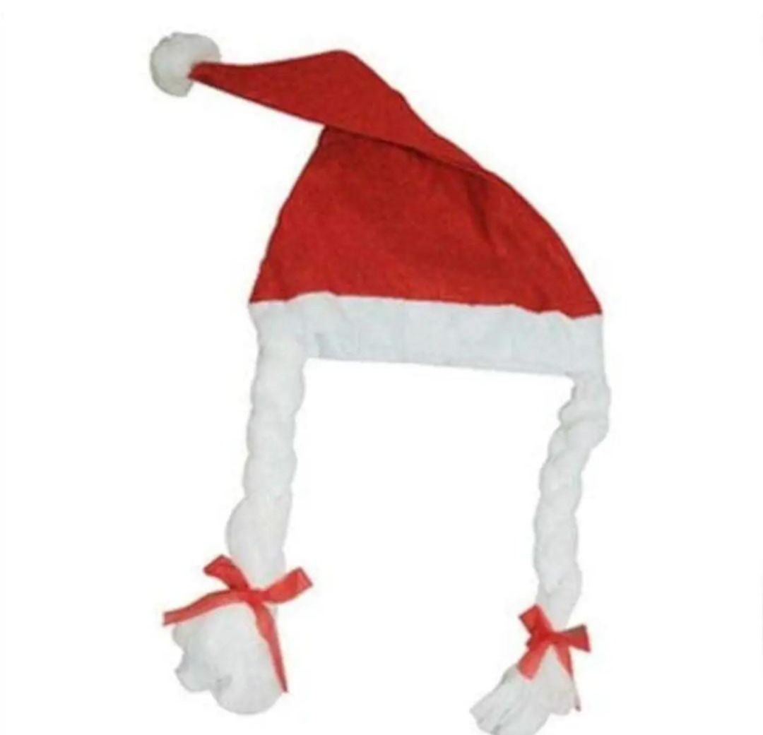 Esmi- *Pony Tail Christmas cap*  ( Price 65 rs each Moq 1 )