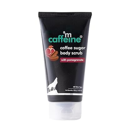 mCaffeine Sugar Body Scrub with Coffee & Pomegranate for Exfoliation & Tan Removal | 84% Removal of Dead Skin | Travel Friendly Product for All Skin Types & Gender | 120ml mCaffeine Sugar Body Scrub with Coffee & Pomegranate for Exfoliation & Tan Removal | 84% Removal of Dead Skin | Travel Friendly Product for All Skin Types & Gender | 120ml