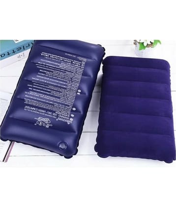 QitmirMKT Soft Comfort Air inflatable Travel Neck Pillow (Pack of 1) Blue Neck Pillow ( Pack of 1 )