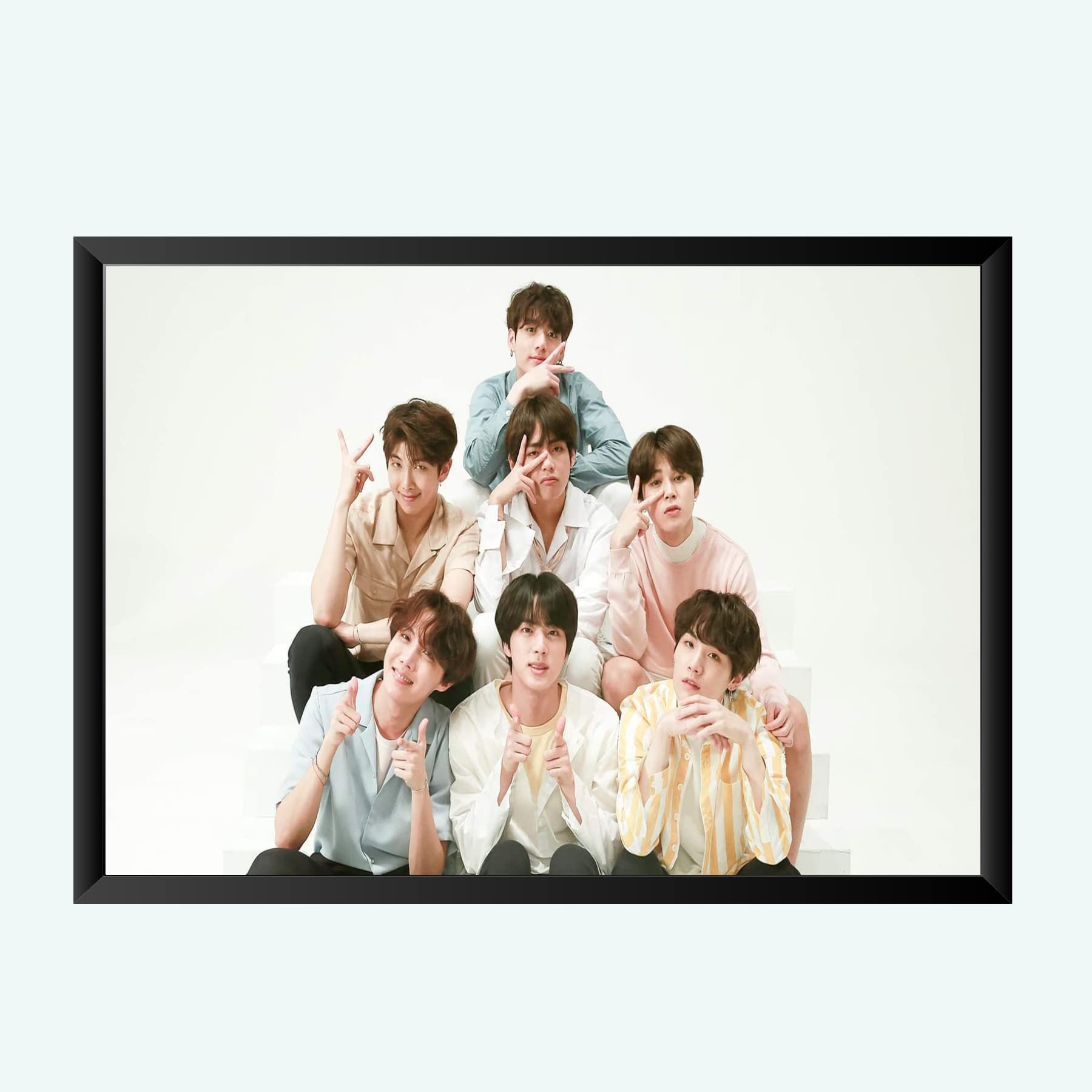 Nokkes Bts Army Bangtan Boy V suga J-Hope Jungkook Jin Jimin Rm 8X12 Inch Size Photo Frame Photo Home Office_bts3_34