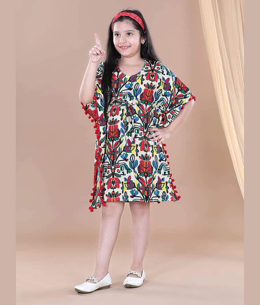 StyleStone Polyester Kaftan For Girls ( Pack of 1 , Multicolor )