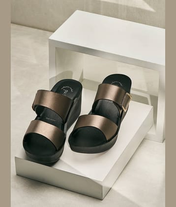 Puntoblu PU0493-G.METAL Gray Women's Open Toe Flats