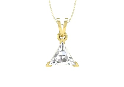 Classic Triangle Solitaire Necklace