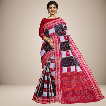 Handwoven Sambalpuri Cotton Saree Handwoven Sambalpuri Cotton Saree