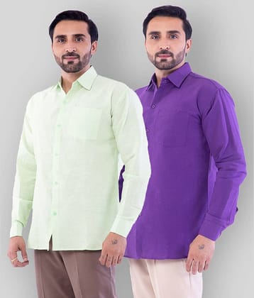 DESHBANDHU DBK - Multicolor Cotton Regular Fit Men's Casual Shirt (Pack of 2 )