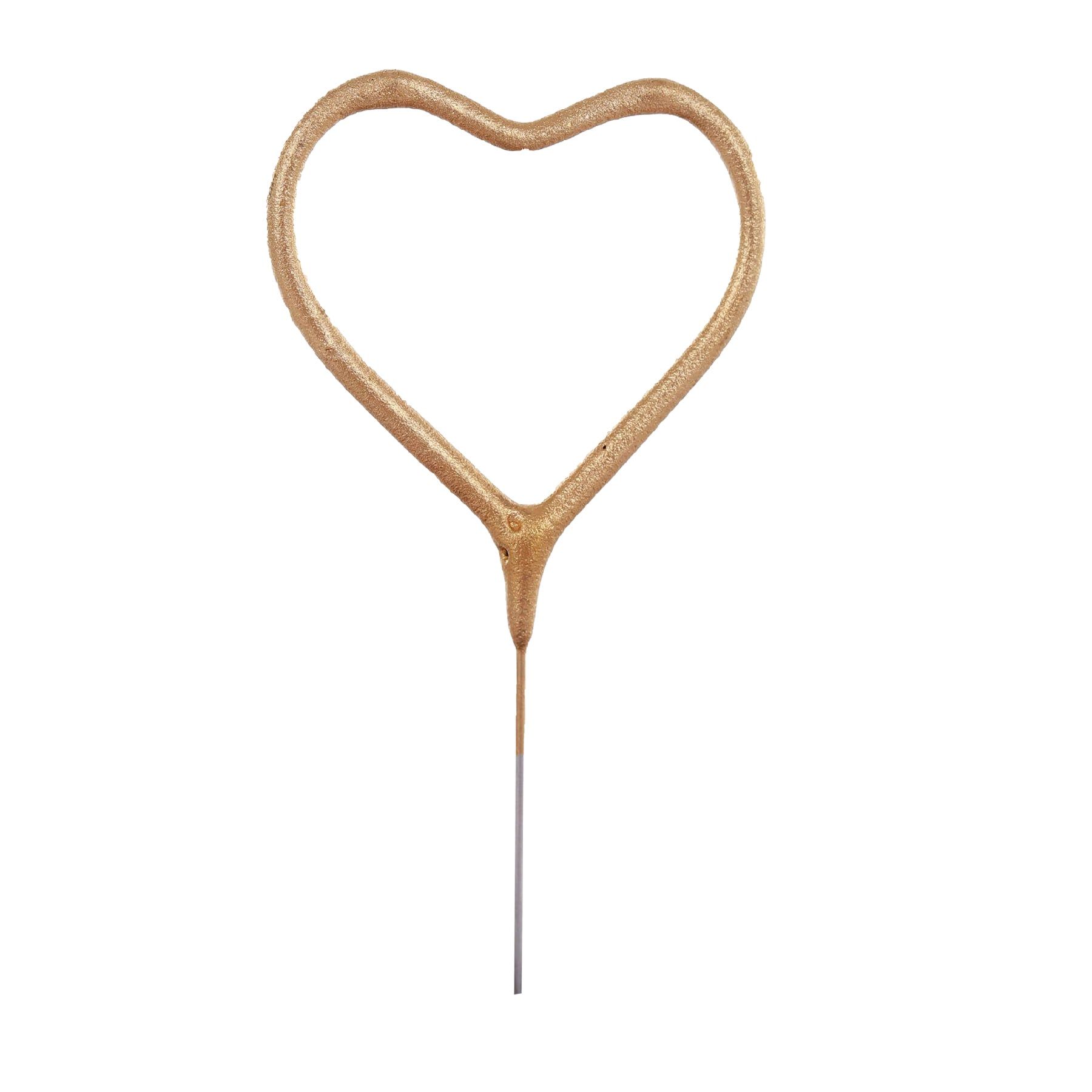 Sparkling Candle Heart Shaped - 1PC