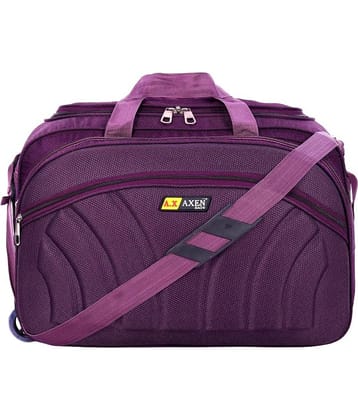 AXEN BAGS - Purple Polyester Duffle Trolley