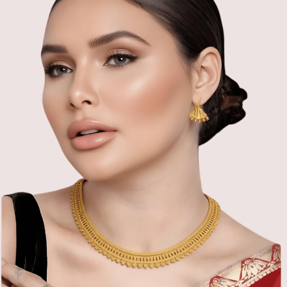 Classic Radiance Gold-Plated Filigree Necklace