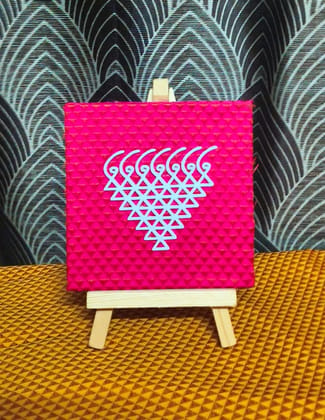 Saraswati handmade product with stand