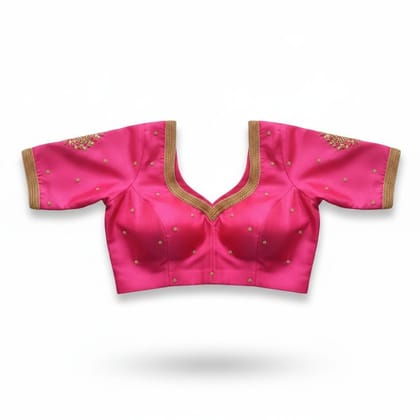 Women's Embroidered Pink Ethnic Blouse