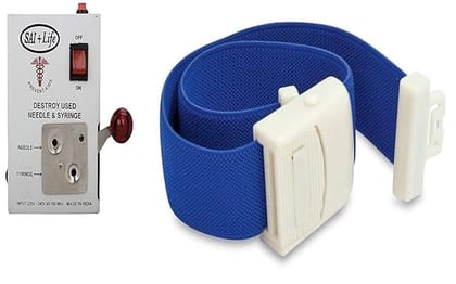 Aabha Electrical Niddle distroyer cutter and tourniquit 1 piece