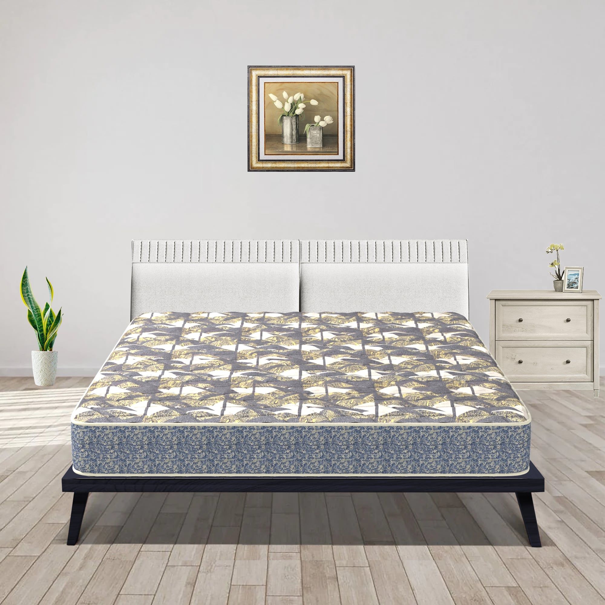Coirfit Recharge Orthopedic With Rebotech Technology 4.5 Inch Single Size Bonded Foam Mattress (72X30 Inches) Double-Sided Quilted, Premium Knitted Fabric | 5-Year Warranty