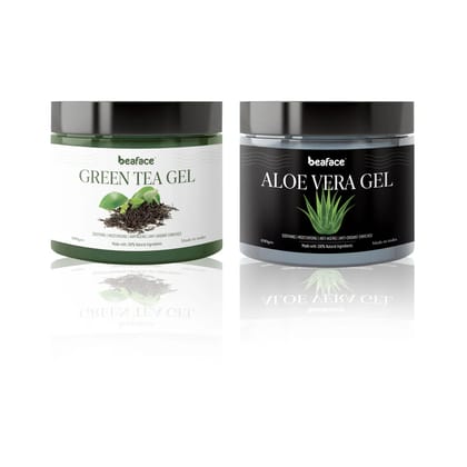 Green-tea-gel-aloe-vera-gel-moisturize-acne-blemishes-replenish-tired-dull-skin-night-gel