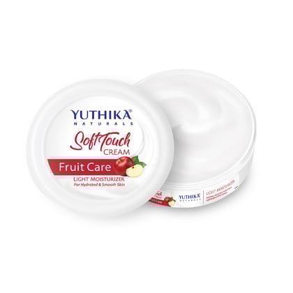 Yuthika Fruit Care Light Moisturizer Cream for All Skin Types 500ml, Non Sticky, Instant Hydration, Deep Nourishment