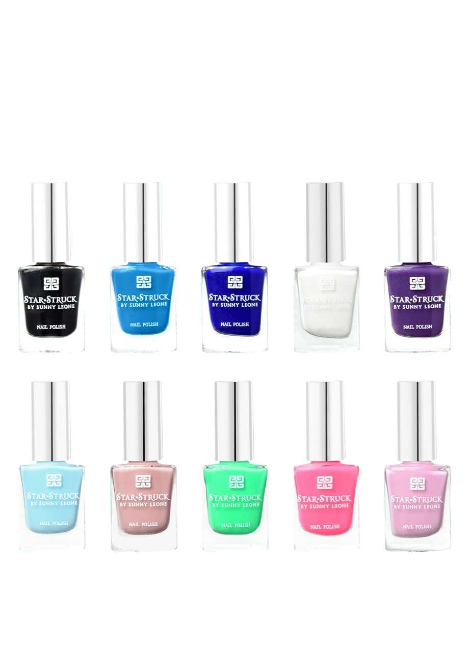STARSTRUCK BY SUNNY LEONE Nail Polish Vibe Check |Pack of 10