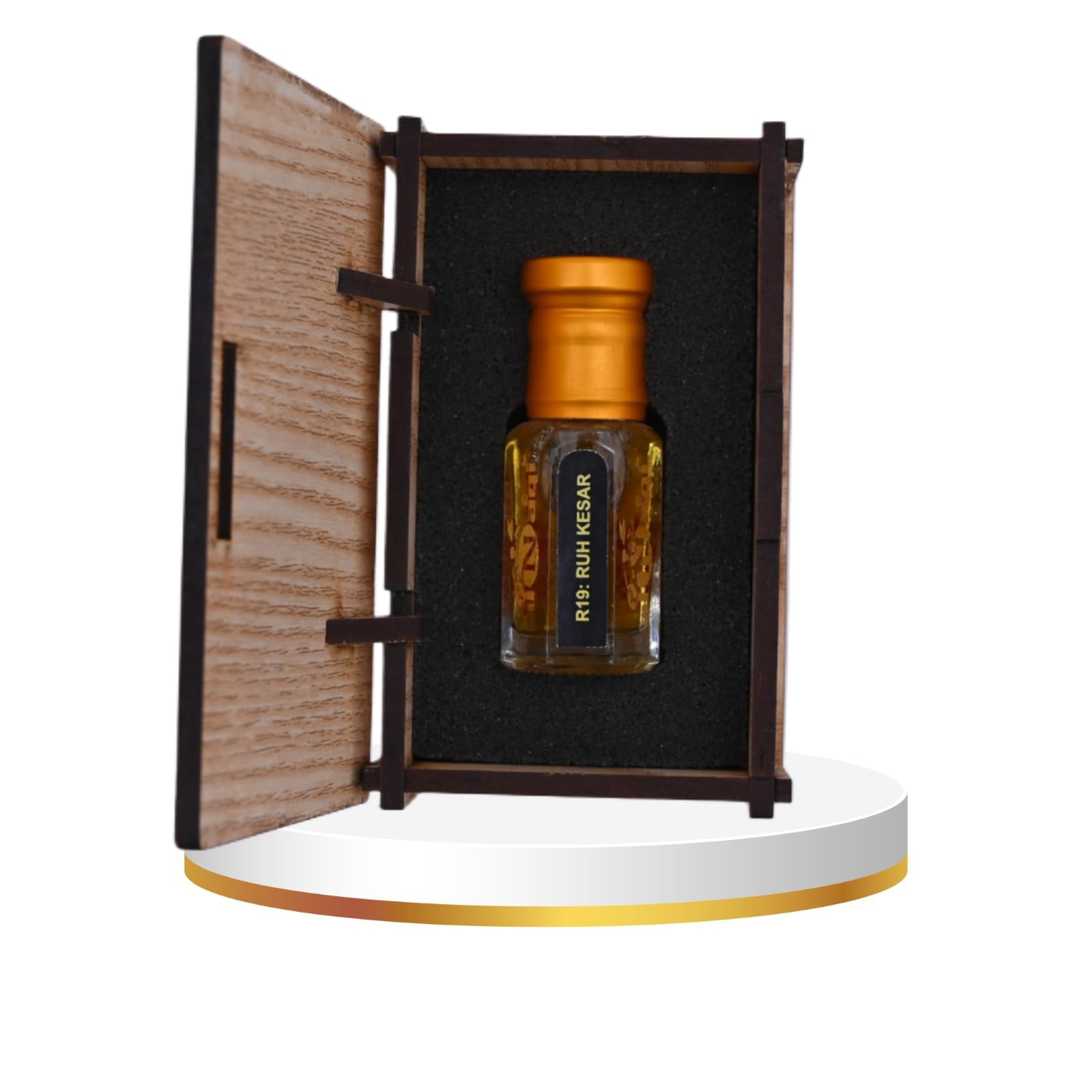 alnaqi fragrances Ruh Kesar Attar| Perfume Oil Unisex | Alcohol-Free Arabian Attar Roll-On | Long-Lasting Concentrated Perfume Oil with Blood Orange, Kesar, Rose & Oud Notes