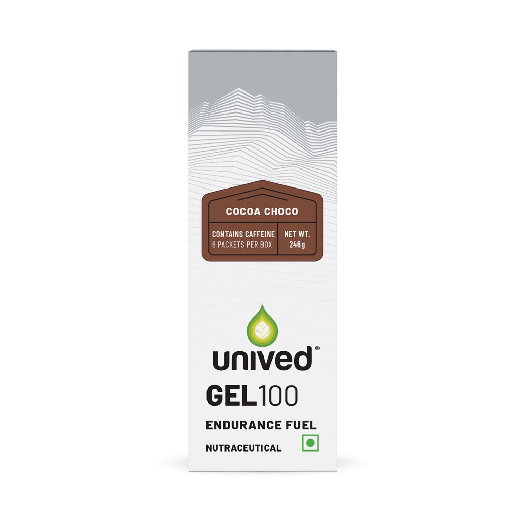 Unived Gel 100 for Fast Energy, Focus & Endurance Training Cocoa Choco