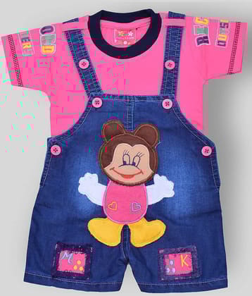 Zadmus Baby Boys Cotton Blend Bodysuit ( Pink )