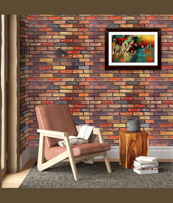 LARBENZ Vinyl Abstract Wallpapers Multicolor