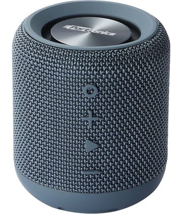 Portronics Sound Drum:Portable Bluetooth 4.2 Speaker Aux, inbuilt Mic ,Blue (POR 547)