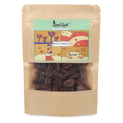 Rural Roots Black Cardamom 50g | Authentic Badi Elaichi | Smoky Flavor Spice | Handpicked Whole Pods | Natural Aromatic Masala | Fresh & Pure Rural Roots Black Cardamom 50g | Authentic Badi Elaichi | Smoky Flavor Spice | Handpicked Whole Pods | Natural Aromatic Masala | Fresh & Pure