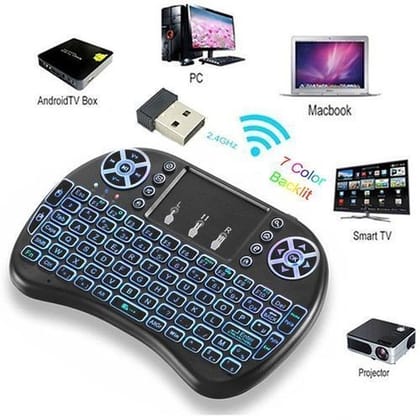 Mini Wireless Keyboard and Mouse(Touchpad) with Smart Function for Mobile/Tablet/TV Box/Smart TV/Computer | Wireless Keyboard | Portable Keyboard