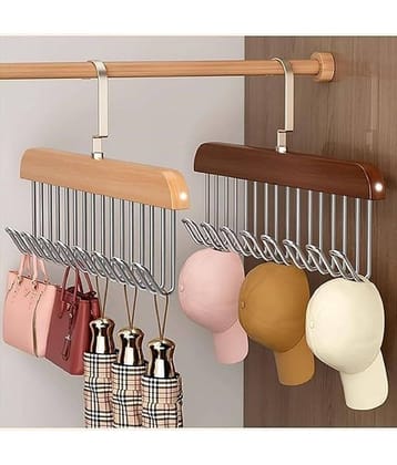 RAMDEV ENTERPRISE Wooden Multifunctional Hangers ( Pack of 1 )