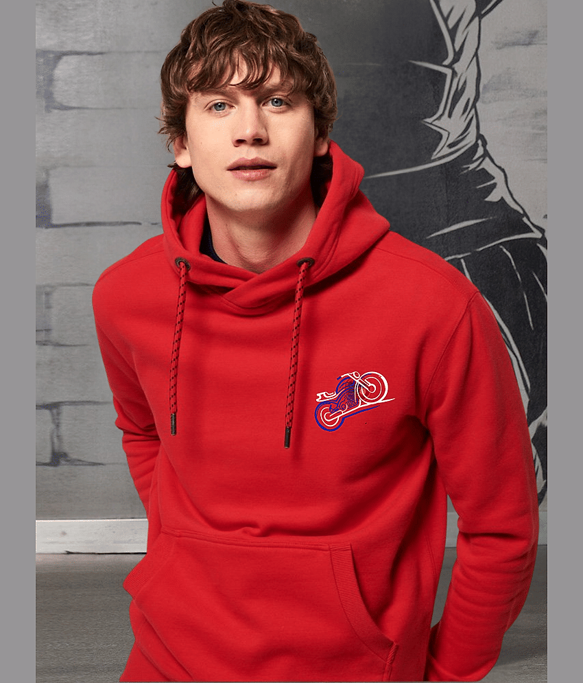 Forbro Fleece Hooded Men's Sweatshirt - Red ( Pack of 1 )