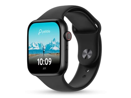 Pebble Activ Plus Smartwatch, 1.96 inch True HD - Black