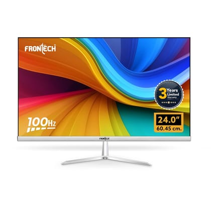FRONTECH LED Monitor 24 inch (60.4 cm), 250 nits, 100Hz, Full HD 1920x1080, IPS Panel, HDMI, VGA, Built-in Speakers