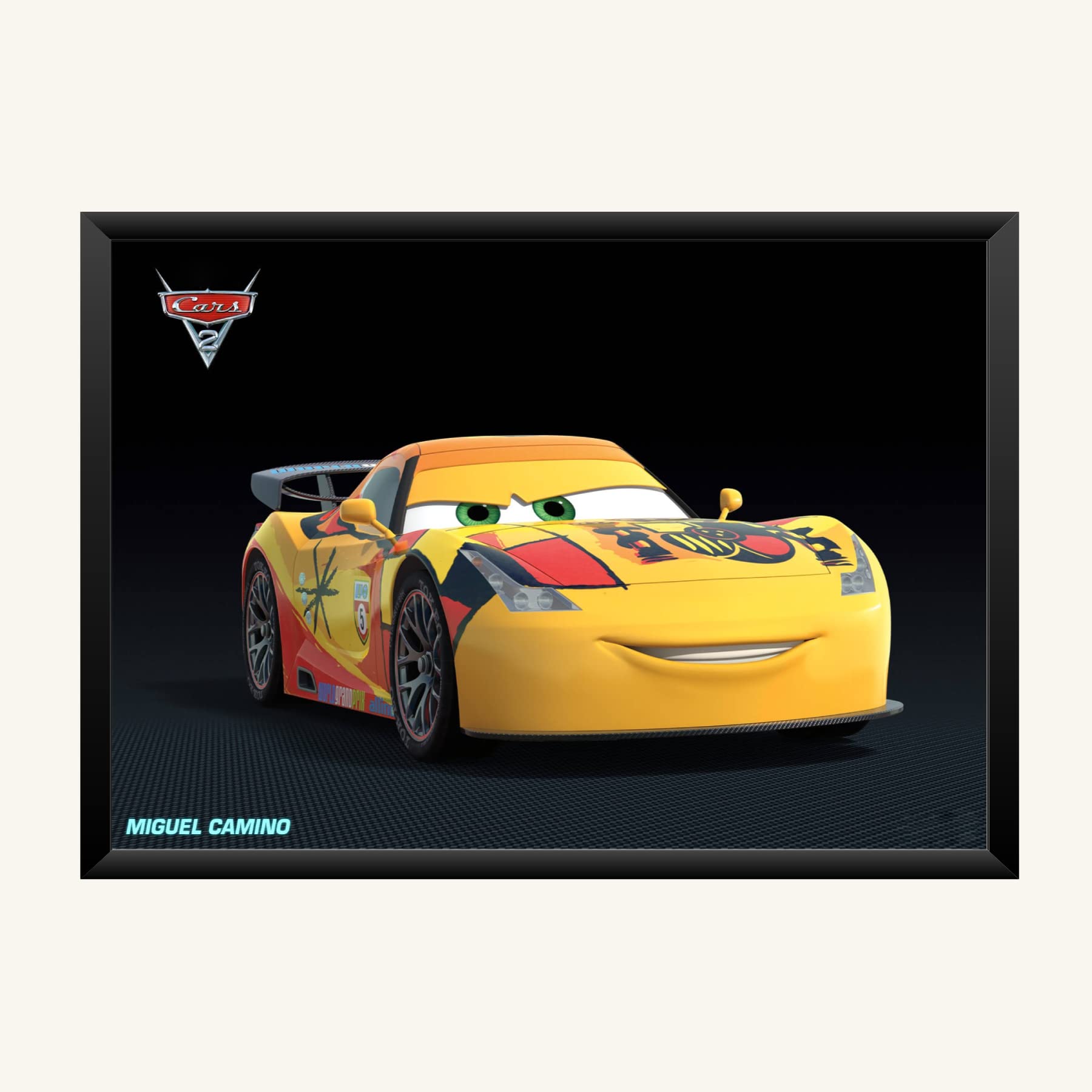NOKKES Dashing Mcqueen Photo Frame Poster 8X12inch Photo Mate Paper Wall Decoration For Home Office Wall Photo Frame Poster