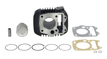 Hero Genuine Engine Cylinder Block Kit with Piston for Glamour & Super Splendor | Complete Engine Kit | Corrosion Resistant | OEM Fit | High Durability | Smooth Performance - 21K201S