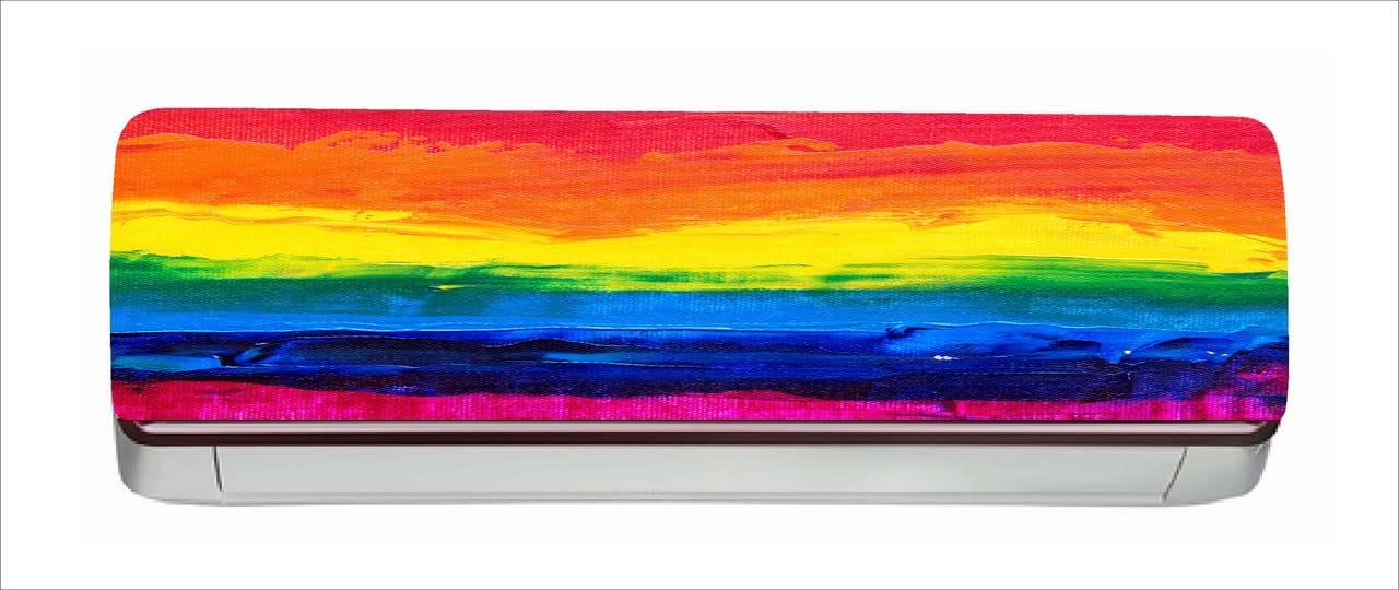 DreamKraft Decorative AC Sticker (Multicolor PVC Vinyl, 30cm X 91cm)